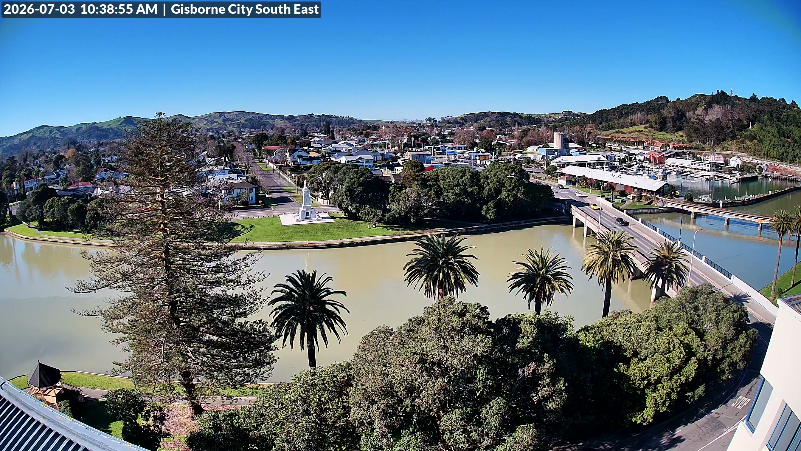 Gisborne City SE live webcam - Gisborne and the East Coast, New Zealand